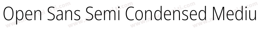 Open Sans Semi Condensed Medium字体转换